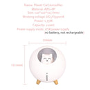 可爱星球猫空气加湿器 超声波香薰机 带浪漫彩虹LED灯 USB迷你加湿器 香薰雾化器