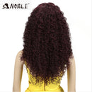 Noble Hair 26"Inch Synthetic Lace Wig For Black Wig African American Long Kinky Curly Heat Resistant Fiber Wigs For Black Women
