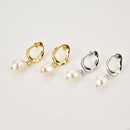 ANDYWEN 925 Sterling Silver Big Pearl Drop Earring Women Fashion Fine Jewelry Gold Luxury Classic Irregular Jewels Piercing Clip