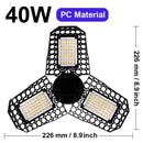Goodland LED Lamp E27 LED Bulb 60W 80W 100W Garage Light 110V 220V Deform Light For Workshop Warehouse Factory Gym