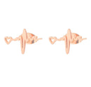 Jisensp Ecg Heartbeat Necklace Love Heart Necklaces Pendants for Women Gold Stainless Steel Jewelry Earrings Doctor Accessories