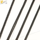 CSJA Natural Stones Necklaces &amp; Pendants Lucky Obsidian Lapis Tiger Eye Braided Rope Chain Woman Men Vintage Jewelry Gifts S463