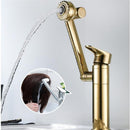 Tuqiu Multifunction Bathroom Faucet Gold Sink Faucet Hot Cold Water Mixer Crane Antique Bronze Deck Mounted Universal Water Taps