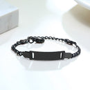 Vnox Anti Allergy Stainless Steel Bracelets for Baby Babi Customize Name Birth ID Bar Personalized Girls Boys Child Unique Gift