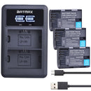2X 2650mAh LP E6 LPE6 LP-E6 E6N Battery + LED Dual Charger For Canon EOS 5DS R 5D Mark II 5D Mark III 6D 7D 70D 80D Camera