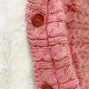 SMGSLIB Baby Winter Warm Sleeping Bags Infant Button Knit Swaddle Wrap Swaddling Stroller Wrap Toddler Blanket Sleeping Bags