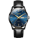 OLEVS Top Brand  Men Classic Quartz Waterproof Watch Leather Strap Business Popular Casual Men Watch