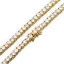 5mm Rock Hip Hop Zirconia Tennis Chains Bling Iced out Cubic Necklace Men women Jewelry Crystal Choker Ketting Sieraden 18"  20"