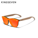 KINGSEVEN手工黑胡桃木偏光太阳镜男女士UV400防护原木配件