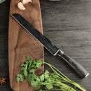 Stainless Steel Chef Knife Set with Knife Cover Case Sheath 8 Pcs  Cleaver Slicing Damascus Veins  Survive  Kitchen Knives Set