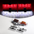 Grill Car Police LED Light Strobe Red Blue Emergency  Remote Wireless Control Flash Signal Fireman Beacon Warning Lamp