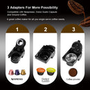 BioloMix 3 in 1 Espresso Coffee Machine 19Bar 1450W Multiple Capsule Coffee Maker Fit Nespresso,Dolce Gusto and Coffee Powder
