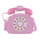 Stylish Women Telephone Shaped Crossbody PU Leather Shoulder Bag Female Casual Handbag Shopping Street School Satchel Tote Purse