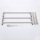 Bathroom Towel Rack with Hooks Wall Mounted, 304 Stainless Steel Towel Holder 3 Level Holder Towel Bar for Storage Bath Towels