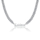 TOPGRILLZ Custom Name Pendant Choker Necklace Stainless Steel 26 Different Style Custom  Necklace With CZ Chain Necklace