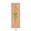 Natural Cork TPE Yoga Mat For Fitness Sports Mats Pilates Exercise Non-Slip Yoga Mat With Position Body Line Training Pad 183*61