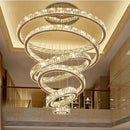 The Cascade | Luxury LED Crystal Chandelier for Staircase and Grand Foyer