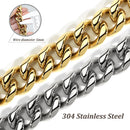 304 Stainless Steel Dog Chain Collar And Leash Super Strong Dog Metal Collar Choke Silver Gold Pet Lead Rope For Party Show