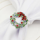 New style western restaurant silver garland metal napkin ring napkin buckle napkin ring