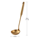 Gold cookware Stainless Steel Cooking tools spatula Shovels Turner Ladle Spoon Colander Filter Potato Mashers Kitchen Utensils