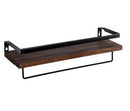 Wall Shelf Wood Floating Rack Wall Decoration Multifunction Storage Holder Shelf Rack Decorative For Kitchen/ Bedroom Frame