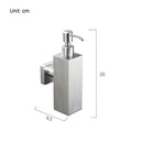 304 Stainless Steel Soap Dispenser Wall Mount, Manual Liquid Soap Dispenser Shampoo Dispenser for Kitchen and Bathroom