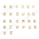 Duoying DIY Slider Charms Bangles Custom Name Bracelets Bangle Zirconia Letters Birth Zodiac Personalized Bangles Name Bangles