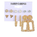 2020 Vintage Women Drop Earrings Set Bohemia Acrylic Tassel Pearl Alloy Long Pendant Earrings Geometric Jewelry Party Gift