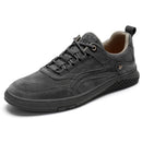 Fashion Men Shoes Genuine Leather Loafers Breathable  lace up comfortable Oxfords Casual Shoes Men Sneakers shoes Bigger Size 46