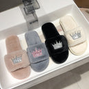 Slippers Women 2022 Womens Fur Slippers Winter Shoes Big Size Home Slipper Plush Pantufa Women Indoor Warm Fluffy Cotton Shoes