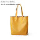Simple Casual Leather Women Shoulder Bag Luxury Brand Designer Genuine Leather Lady Handbags Commuter Bag Large Female Totes Bag