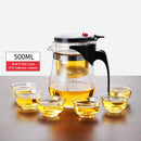 Tea Pots Heat Resistant Glass Tea Pot Tea Infuser Chinese Kung Fu Tea Set Kettle Coffee Glass Maker Convenient Office Tea Sets