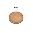 Solid Wood Plate Dessert Serving Tray Bread Fruit Seasoning Holder Dessert Snack Dish Organizer Storage Plate trays decorative