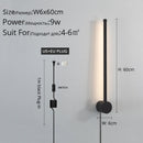 Modern Wall Lights For Living Room Bedroom Bedside LED Sconce Black Lamp Aisle Lighting Decoration Luminaria AC96V-260V Lamparas