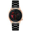 Men Watch Car Wheel Rim Hub Dial Male Wristwatch Cool Man Black Waterproof Watches Mesh Stainless Steel Quartz Relogio Masculino