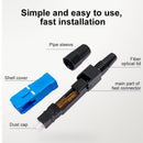 ONTi FTTH Embedded Fiber Optic Fast Connector SC APC Single Mode Fiber Optic Adapter SC UPC Cold Connection Quick Field Assembly