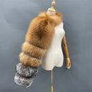 Fur Sleeve Women Fashion Luxury Real Fox Fur Coat Single Sleeve New Arrival