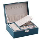 PU Leather Jewelry Storage Display Portable European-Style Multi-Function Packaging Box  With Drawer Winter Gift