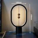 USB Powered Mini HENG Balance LED Table Lamp Ellipse Magnetic Mid-air Switch Touch Dimming Eye-Care Night Light Gift Decor