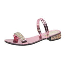 Summer Women Sandals Bling Pumps Shoes Comfort Ladies Woman Sandale Gold Silver High Heels Female Footwear Slip On Sandals I121