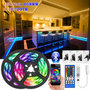 5米-30米LED灯带 蓝牙RGBWW SMD 5050 LED灯 DC12V RGB LED灯带二极管灯带 柔性APP手机控制+适配器