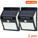 3sided 140LED PIR Motion Sensor Sunlight control Solar Energy Street lamp Yard Path Home Garden Solar Power Induction Wall Light