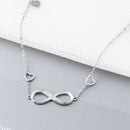 925 Sterling Silver Infinity Bracelets for Women Adjustable Friendship Bracelets &amp; Bangles Wedding Gift Ideas(JewelOra BA102057)