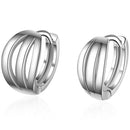 XIYANIKE Silver Color  Prevent Allergy Small Stud Earring for Women Wedding Couple Trendy Geometric Handmade Paety Jewelry