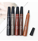 5-color four-pronged eyebrow pencil eyebrow brush split liquid waterproof long-lasting eyebrows enhancer pencil eyebrow shadow