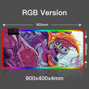 Sovawin Gaming Mouse Pad RGB Backlight Mat 900x400 Gamer XXL Computer Mousepad CS GO Hyper Beast Non-Slip Rubber Desk Mat For PC