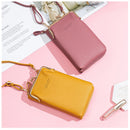 Buylor Women's Phone Crossbody Bags Girls PU Leather Large Capacity Portable Shoulder Bag Brand Ladies Purse Fashion Handbag