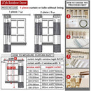 Japanese Style Sheer Tulle Curtains For Living Room Burnout Curtains For Children Bedroom Window Kitchen Curtains Blinds Drapes
