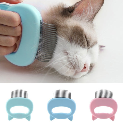 宠物狗猫梳子脱毛刷宠物美容工具狗狗按摩梳刷可爱手柄去除浮毛宠物猫用品