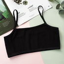 4Pcs Single Layer Girl Student Vest Sling Adolescence Pure Cotton 8 to 15 Years Old Small Vest Single Layer Girl Vest